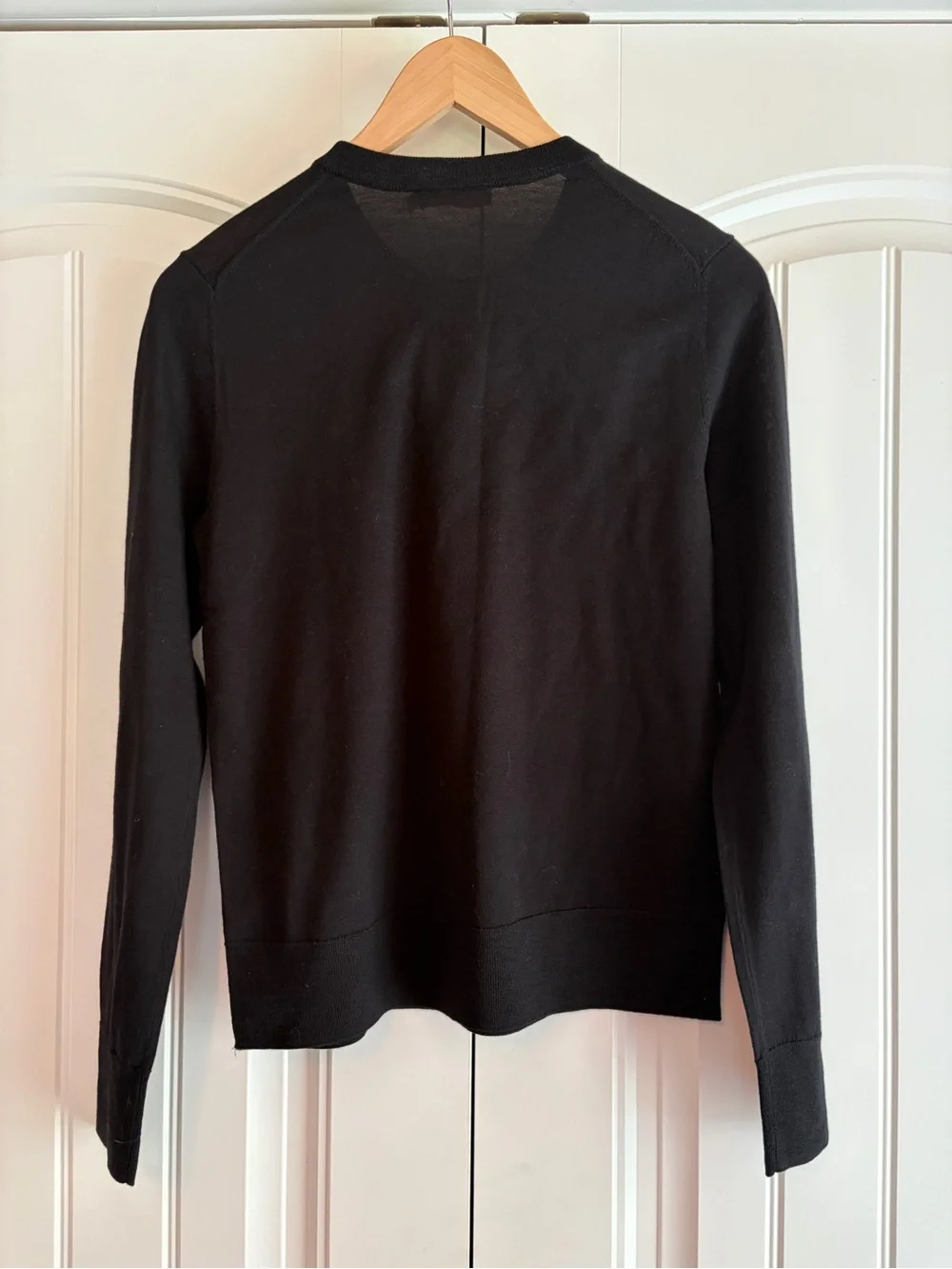 Tory Burch NWT Madeline Pullover Sweater Womens Sz Small Black 100% Merino Wool